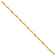 14K Polished Twisted Stretch Bracelet