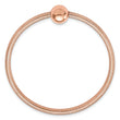 14K Rose Gold Polished with Bead Stretch Bracelet