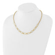 14K Polished Fancy Link Necklace