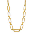 14K Polished Fancy Link Necklace