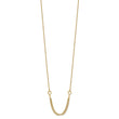 14K Diamond-cut Multi-strand Accent with 1in. ext. Necklace