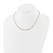 14K Diamond-cut Multi-strand Accent with 1in. ext. Necklace