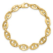 14K Polished Fancy Link Bracelet
