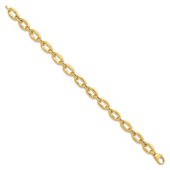 14K Polished Fancy Link Bracelet
