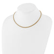 14K with Diamond-cut Accent and 2in. ext. Woven Necklace