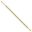 14K with Diamond-cut Accent and 1in. ext. Woven Bracelet