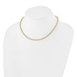 14K with Diamond-cut Accent and 2in. ext Twisted Woven Necklace
