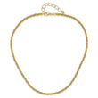 14K with Diamond-cut Accent and 2in. ext Twisted Woven Necklace