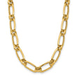 14K Polished Fancy Link Necklace