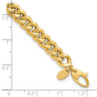 14K Polished Fancy Beveled Curb Bracelet