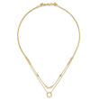14k Polished Double Layer Necklace