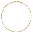 14K Polished and Diamond-Cut Twisted 2-Strand Neckwire Necklace 17 in - Birthstone Company