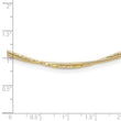 14K Polished and Diamond-Cut Twisted 2-Strand Neckwire Necklace