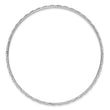 14K White Gold Polished and Textured Slip-on Bangle