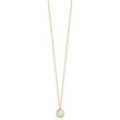14K Polished Mother of Pearl Circle Necklace