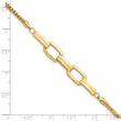 14K Polished Fancy Link Bracelet