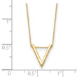 14K Polished V Necklace
