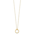 14K Polished Circle Necklace