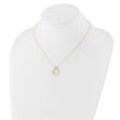 14K Polished Circle Necklace
