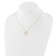 14K Polished Circle Necklace 17 in - Birthstone Company