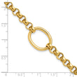 14K Polished Oval Fancy Link Bracelet