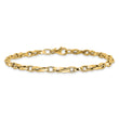 14K Polished Fancy Link Bracelet