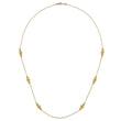 14K Polished and Diamond-cut Beaded Necklace