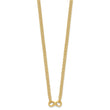 14K Polished 2-Strand Infinity Necklace