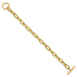 14K Polished Fancy Toggle Link Bracelet