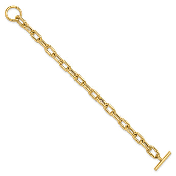 14K Polished Fancy Toggle Link Bracelet