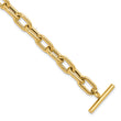 14K Polished Fancy Toggle Link Bracelet