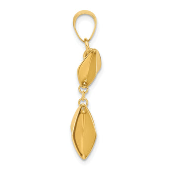 14K Polished Fancy Dangle Pendant
