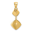 14K Polished Fancy Dangle Pendant