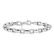 14K White Gold Polished Fancy Link Bracelet