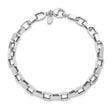 14K White Gold Polished Fancy Link Bracelet