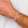 14K White Gold Polished Fancy Link Bracelet