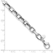 14K White Gold Polished Fancy Link Bracelet