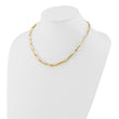 14K Polished Fancy Link Necklace