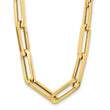 14K Polished Fancy Link Necklace