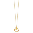 14K Polished Heart Pendant Necklace