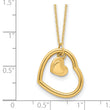 14K Polished Heart Pendant Necklace