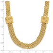 14K Polished and Diamond-cut Fancy Necklace