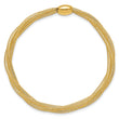 14K Mesh Twist Slip-on Stretch Bracelet