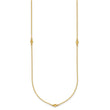 14k Polished D/C 22in Necklace