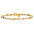 14K Polished Fancy Twisted Link Bracelet