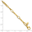 14K Polished Fancy Twisted Link Bracelet