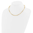 14K Polished Fancy Link Necklace