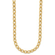 14K Polished Fancy Oval Link Necklace