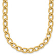 14K Polished Fancy Oval Link Necklace