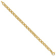 14K Polished Fancy Oval Link Bracelet